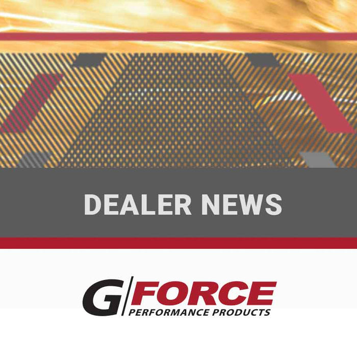 G ForceDealer News Banner with crossmember and adjustable transmission mount