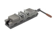 High Precision Double Lock Vise 4" angled view from back