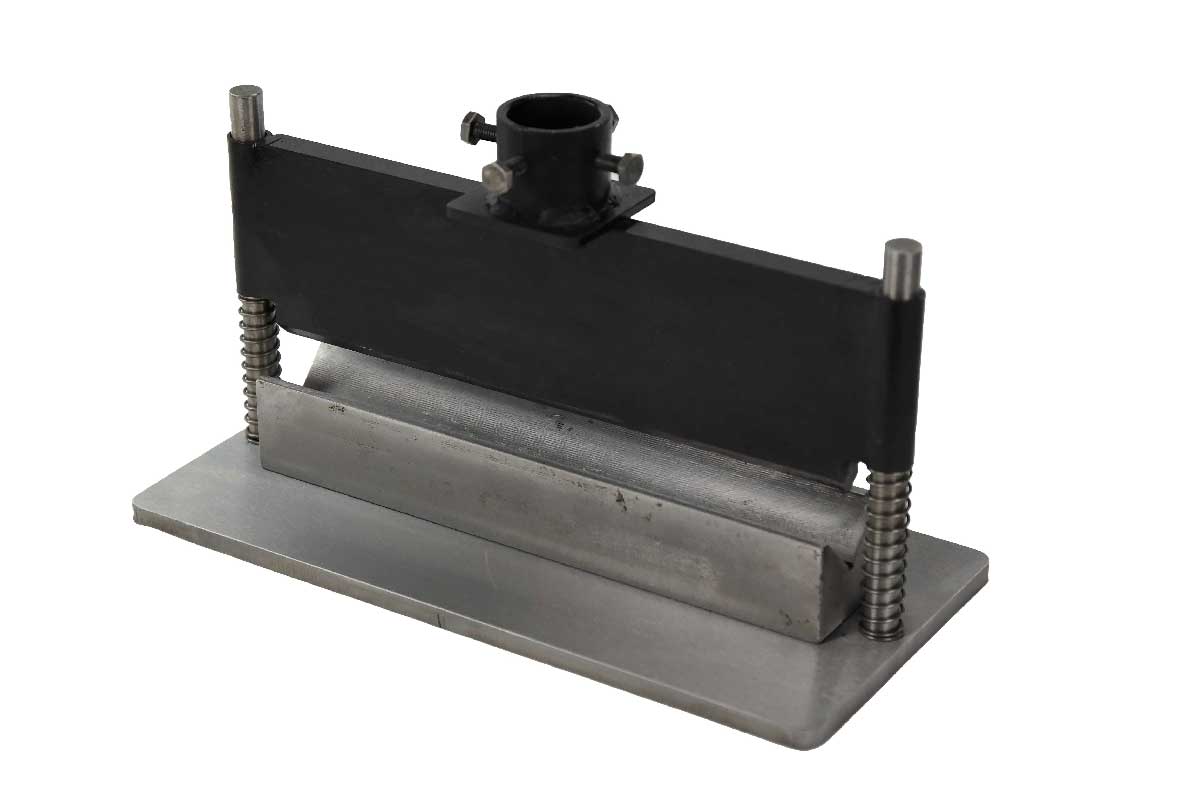 back of 12" Shop Press Brake Attachment for most 12 - 20 ton hydraulic presses
