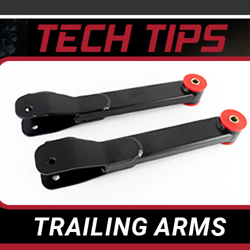 banner for video tech tips for installing trailing arms 
