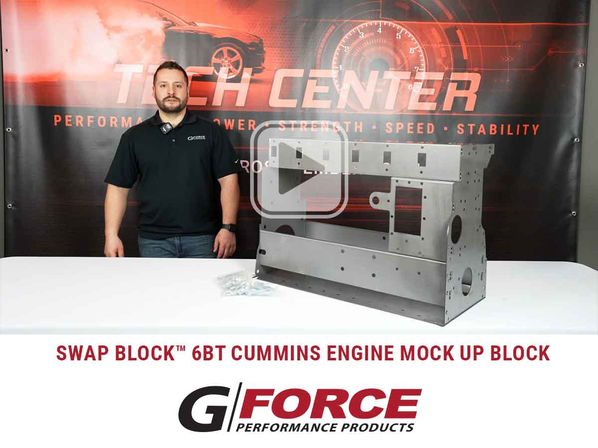 G Force Swap Block 6BT Cummins Engine Mock Up Block