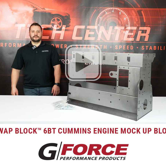 G Force Swap Block 6BT Cummins Engine Mock Up Block