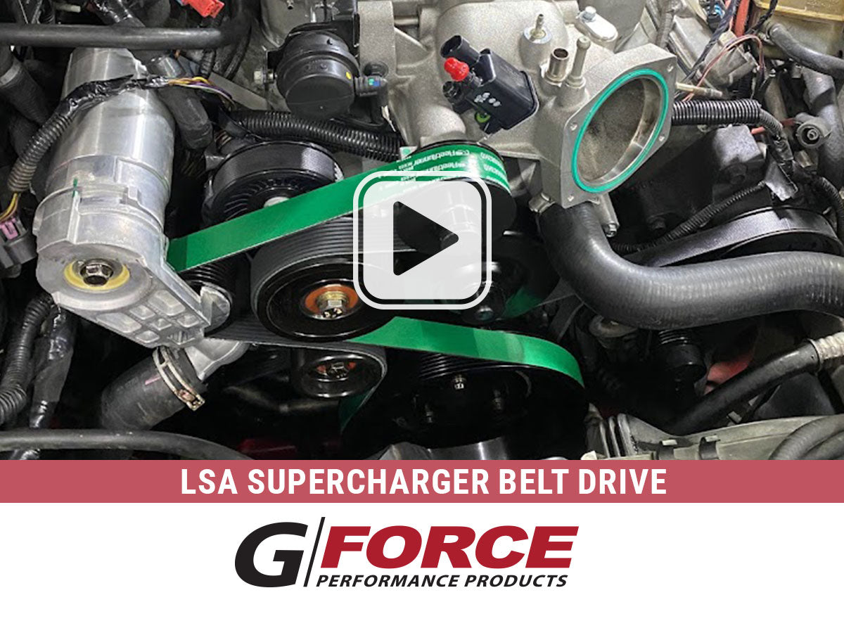 LSA supercharger belt drive