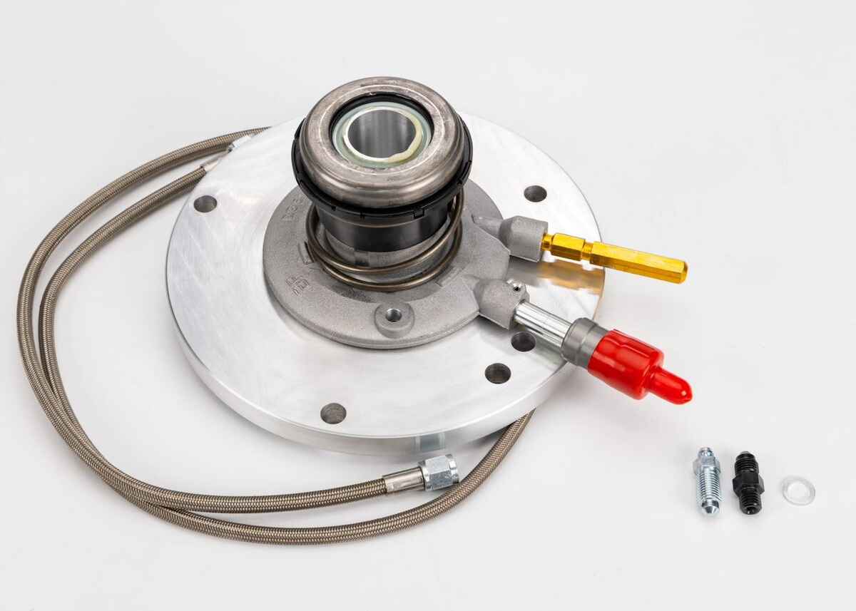 Porsche 944 to LS swap throwout bearing and remote bleader