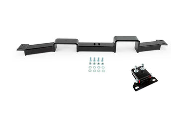 G Force transmission crossmember with  adjustable GM transmission mount