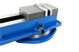 4" High Precision Milling Vise 4" With Swivel Base side view with scale | swivel milling vise