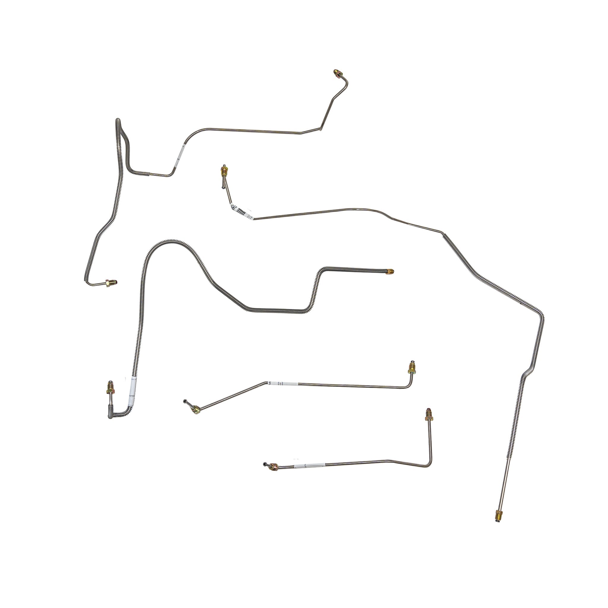 1993-1997 Chevy Camaro, Pontiac Firebird with ABS Front Brake Line Kit; Steel