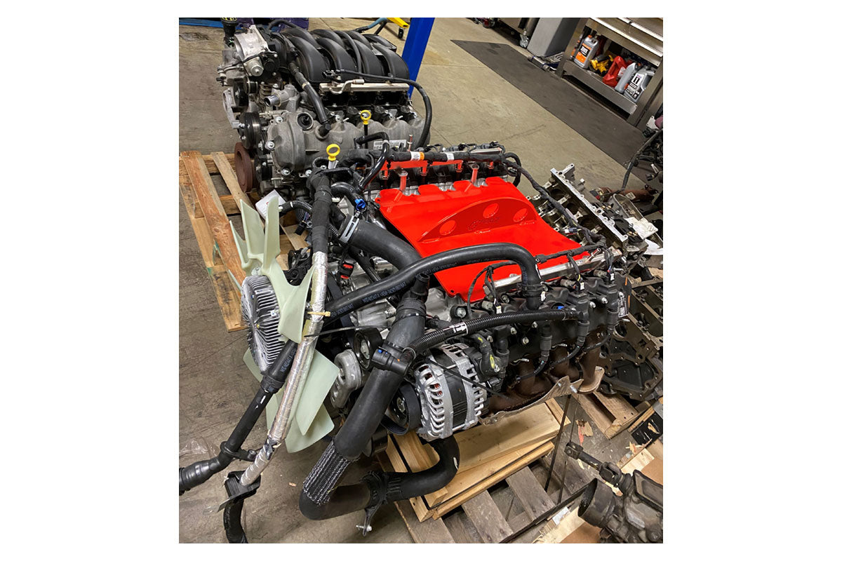 2020+ Ford Godzilla 7.3L Engine Lift Plate | GF-FGLP installed