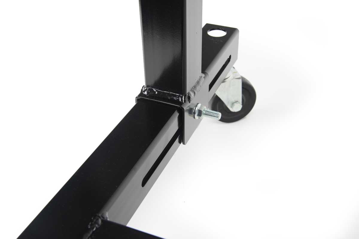 Universal Differential Dolly | GF-DD-TW adjustable support arm angled view