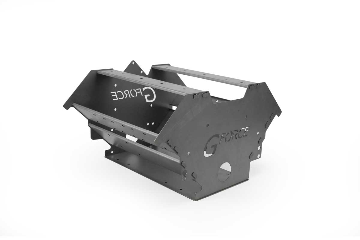 angled view Swap Block™ Mock Up Hemi Gen 3 Engine Block  | GF-EJ-HEMI-DIY