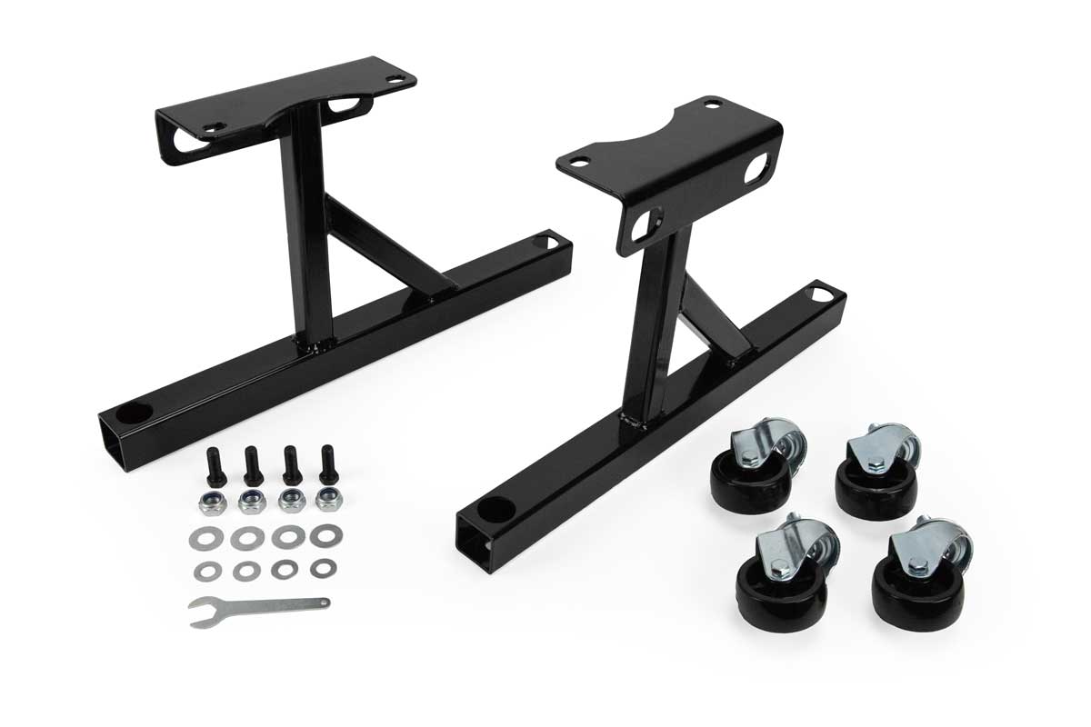 SBF Engine Stand | GF-ENGSTAND-SBF with hardware and casters.