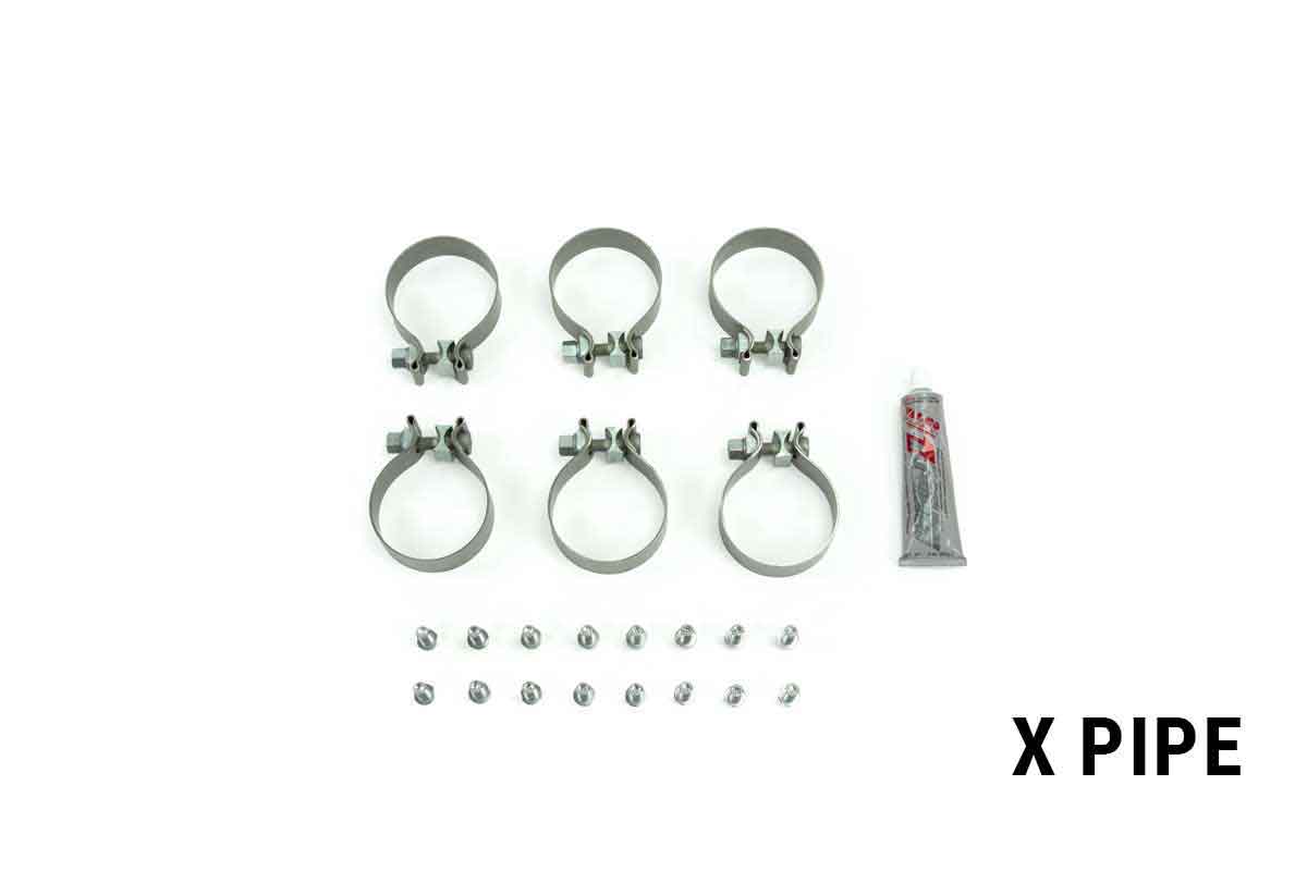 Godzilla S197 Mustang Swap X Pipe fittings