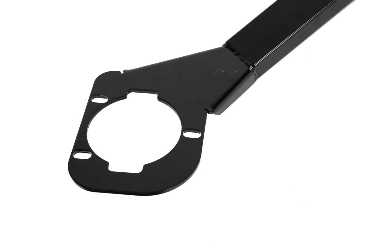 close up mounting bracket 1964 - 1966 Mustang Strut Tower Brace | GF-FGMSTB6466