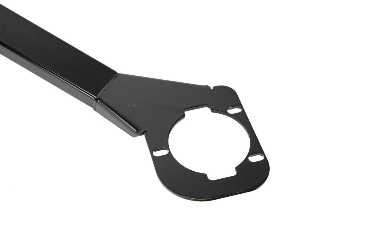 1964 - 1966 Mustang Strut Tower Brace | GF-FGMSTB6466 mounting bracket closeup
