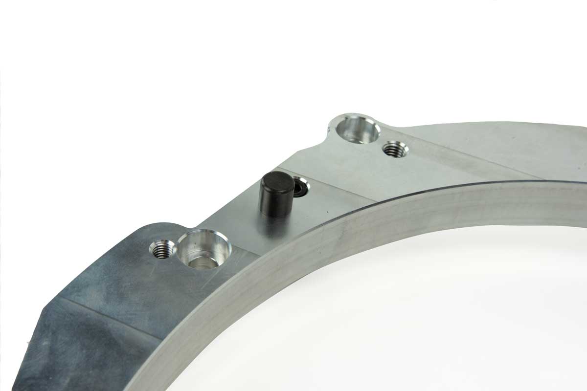Close up GM LS Engine to Dodge ZF 8HP70 Transmission Adapter Kit | GF-LS8HP70-KIT