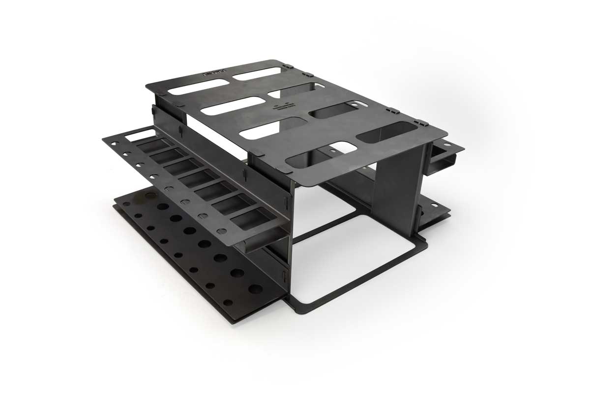 Engine Piston Rack angled view Piston and Rod Organizer | GF-PRH-ASSEM