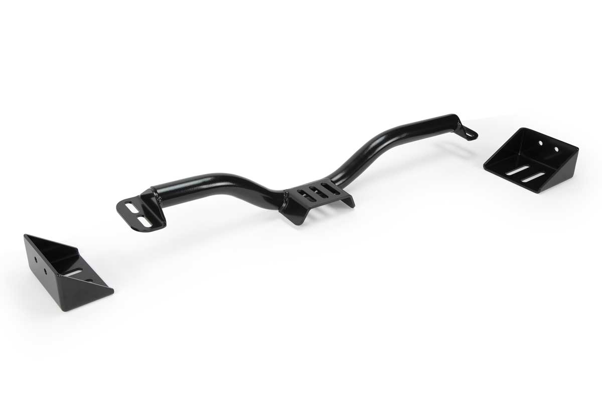 G Force 1953-1979 Ford F100 Tubular Crossmember | GF-RCF100-W with  end brackets angled view