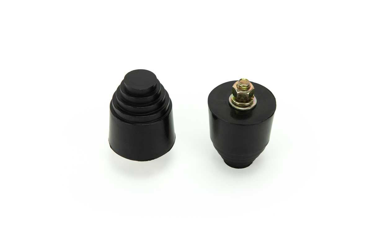 Universal Traction Bar Black Snubbers set of 2 | GF-TBSNUBBER-KIT