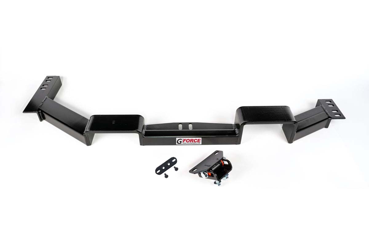 1977-1990 B-Body Crossmember with adjustable transmission mount and mount adapter.