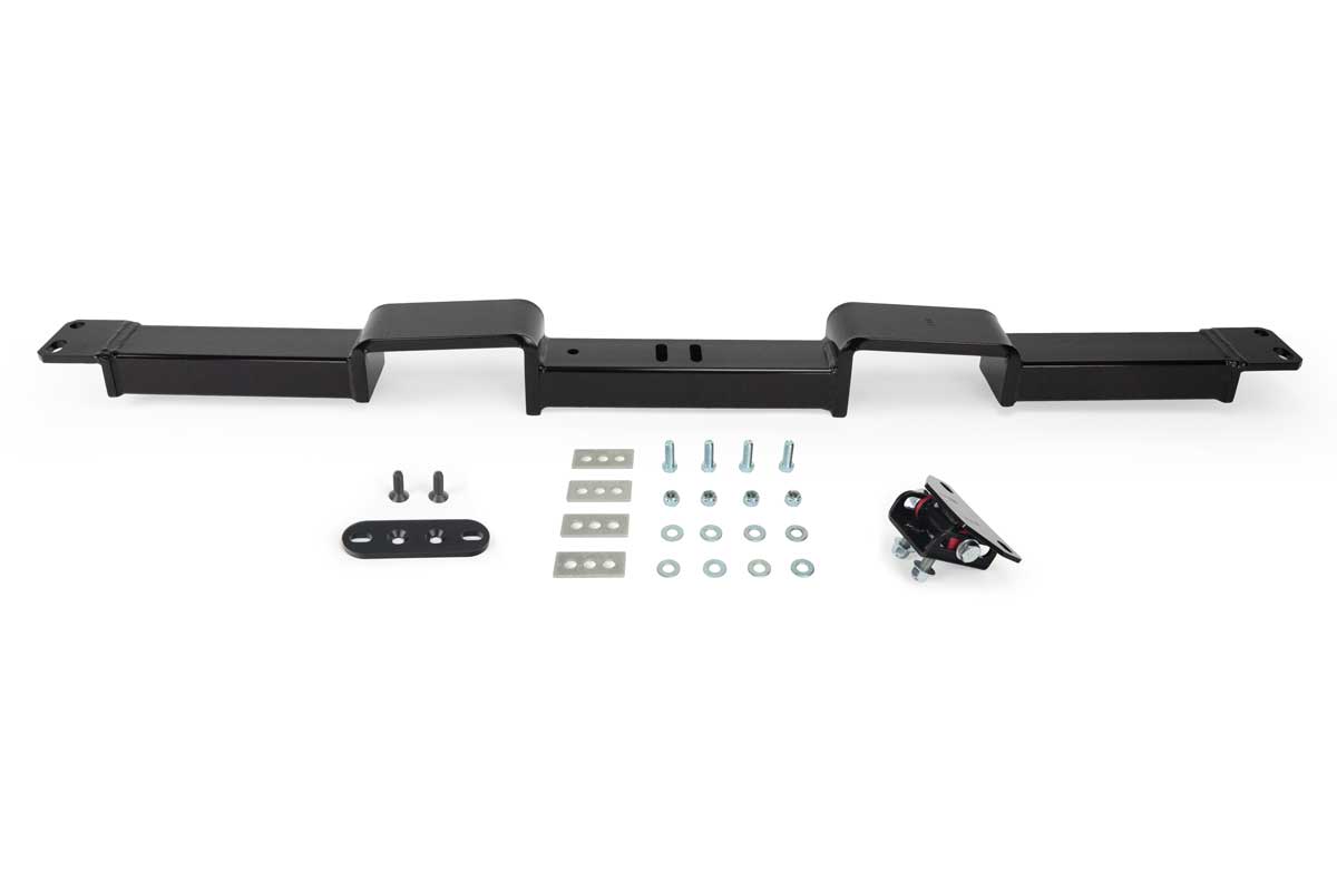 1969-1970 B-Body Crossmember | G Force RCBE-8L90 with mounting hardware adjustable transmission mount, and trans mount adapter.