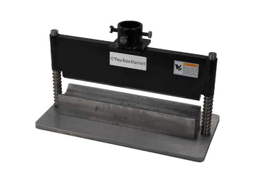 front angle 12" Shop Press Brake Attachment for most 12 - 20 ton hydraulic presses